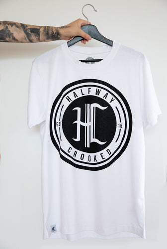 Halfway Crooked logo t-shirt white