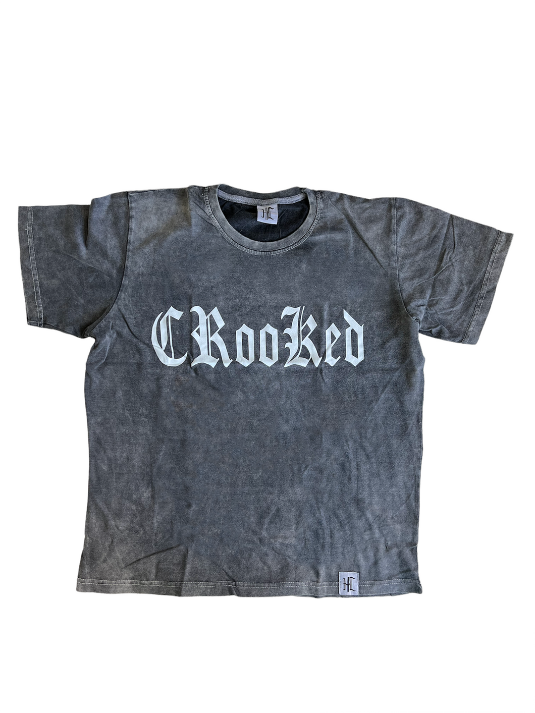 Crooked acid washed T-Shirt