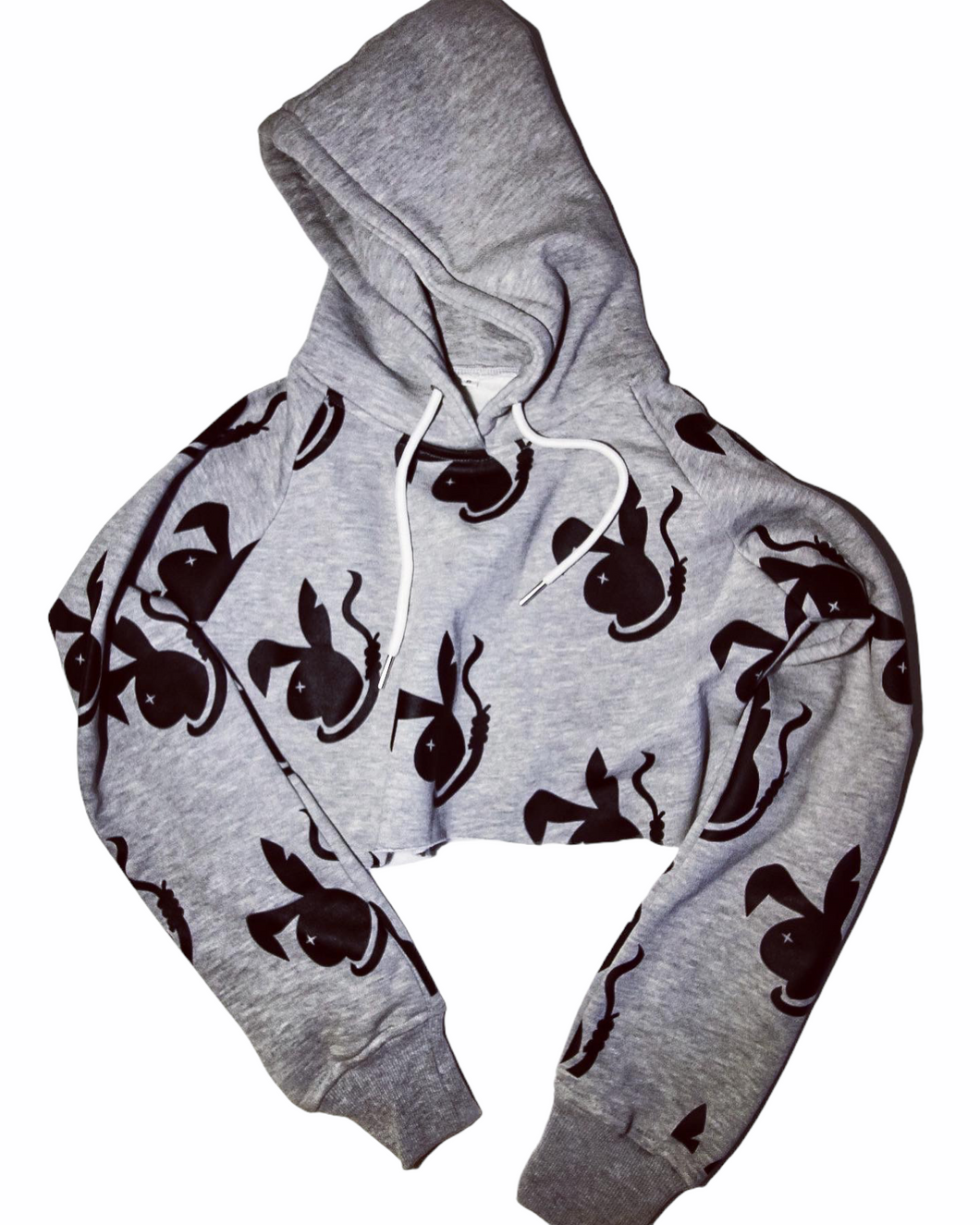 Bad bunny cropped hoodie